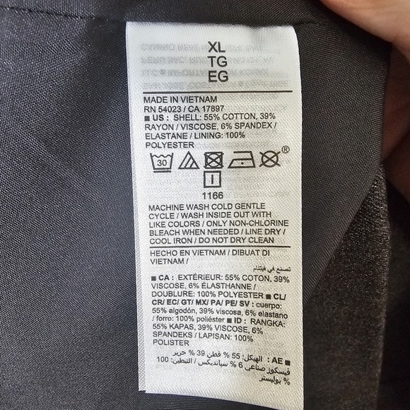 Old Navy‎ Blazer Womens XL Gray 1 Button Suit Jacket Career Business Office NWT - Picture 9 of 9